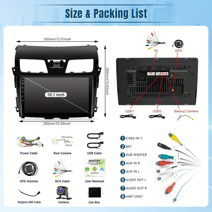 10.1 Inch CarPlay For Nissan 2013-2018