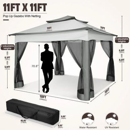12x12 Canopy Tent W/ Mosquito Net