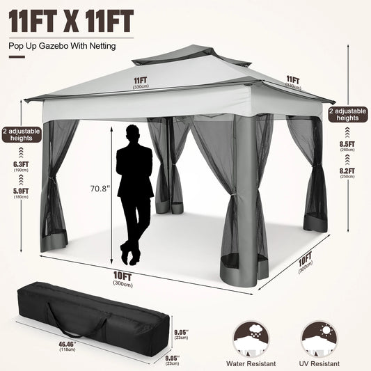 12x12 Canopy Tent W/ Mosquito Net
