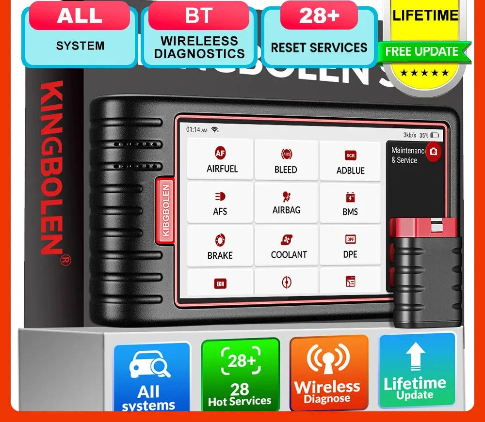 Kingbolen S6 OBD2 Diagnostic Tool