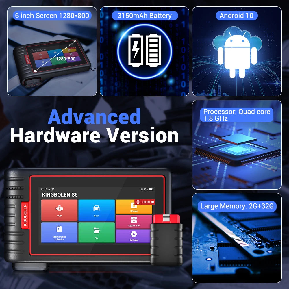 Kingbolen S6 OBD2 Diagnostic Tool