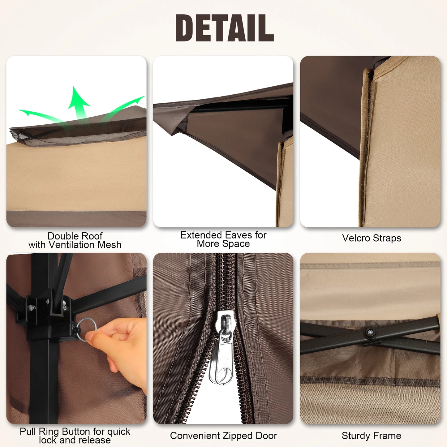 12x12 Canopy Tent W/ Mosquito Net