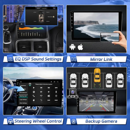 9" Touch Screen Wireless  Radio w/ Backup Camera for Dodge 2008-2020 Chrysler 2011-2016