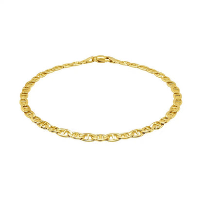 14k Gold Mariner Anklet 3.2mm