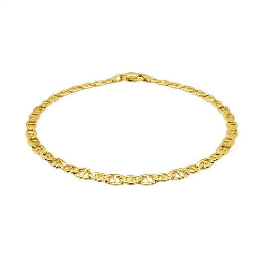 14k Gold Mariner Anklet 3.2mm