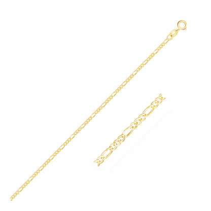 14k Gold Figaro Anklet 1.5mm