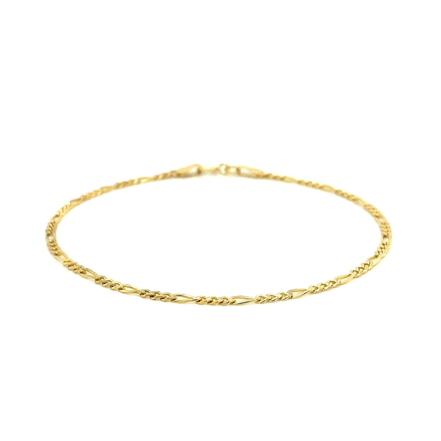 14k Gold Figaro Anklet 1.5mm