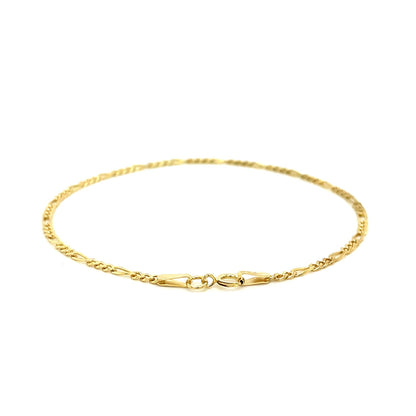 14k Gold Figaro Anklet 1.5mm