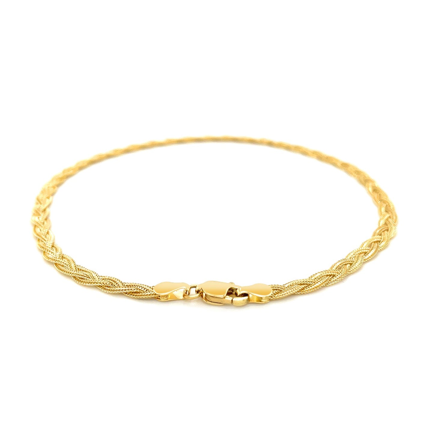 14k Gold Foxtail Anklet