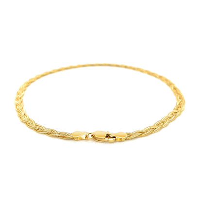 14k Gold Foxtail Anklet