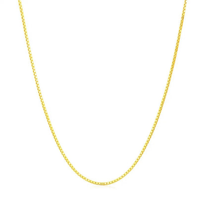 14k Yellow Gold Octagonal Box Chain (1.00 mm)