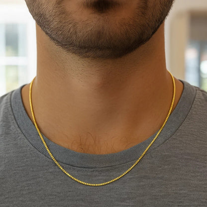 14k Yellow Gold Octagonal Box Chain (1.00 mm)