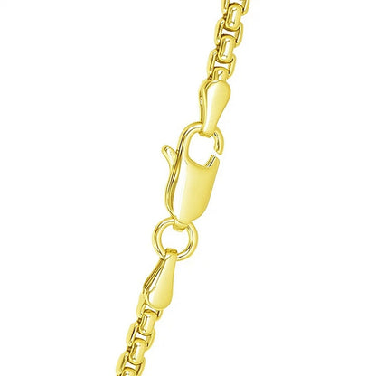 14k Yellow Gold Round Box Chain (2.5 mm)