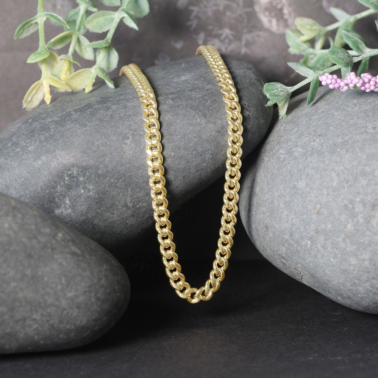 10k Yellow Gold Semi Solid Miami Cuban Chain (4.50 mm)