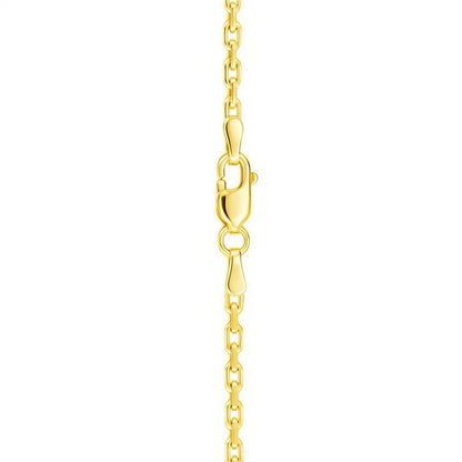 14k Yellow Gold French Cable Link Chain (2.50 mm)