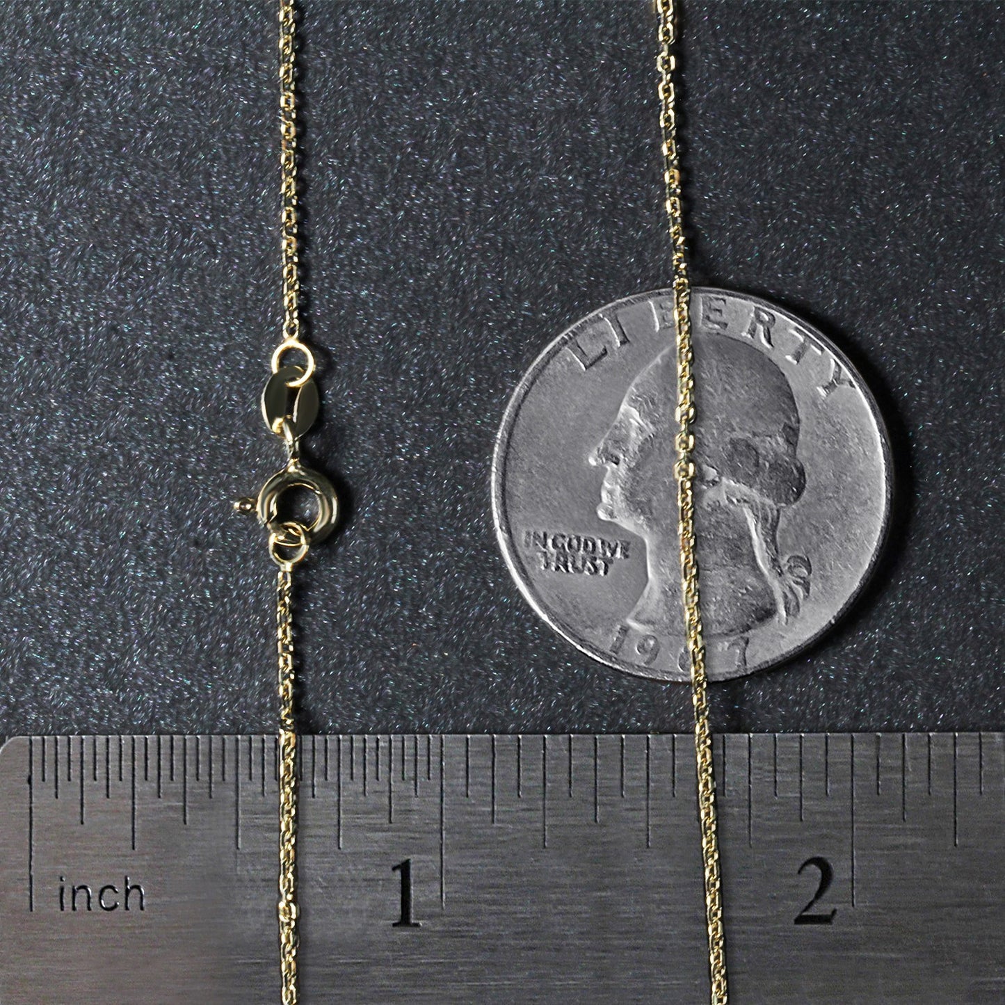 18k Yellow Gold Cable Chain (1.10 mm)