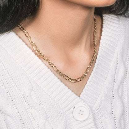 10k Yellow Gold Lite Figaro Chain (5.60 mm)