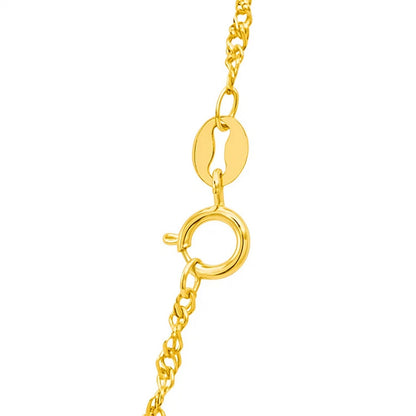 14k Yellow Gold Singapore Chain (1.30 mm)