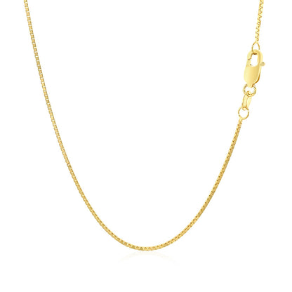 10k Yellow Gold Classic Box Chain (0.78 mm)