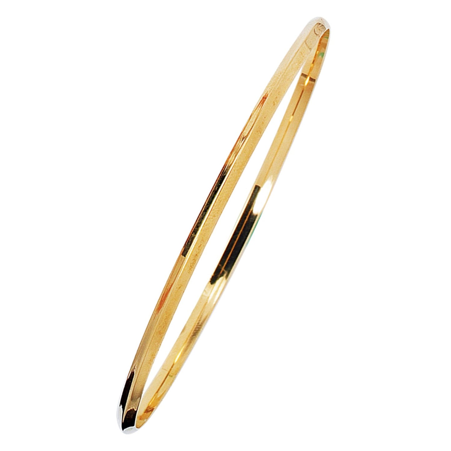 14K Yellow Gold Knife Edge Bangle