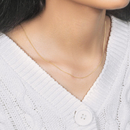 10k Yellow Gold Wheat Chain 0.6mm (0.60 mm)