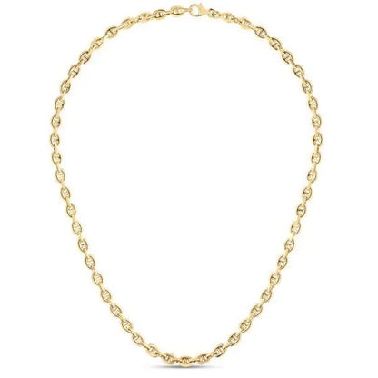 14k Yellow Gold High Polish Mariner Link Chain (5.40 mm)