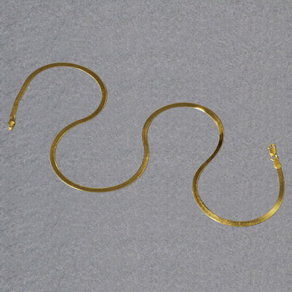 Imperial Herringbone Chain in 10k Yellow Gold (2.80 mm)