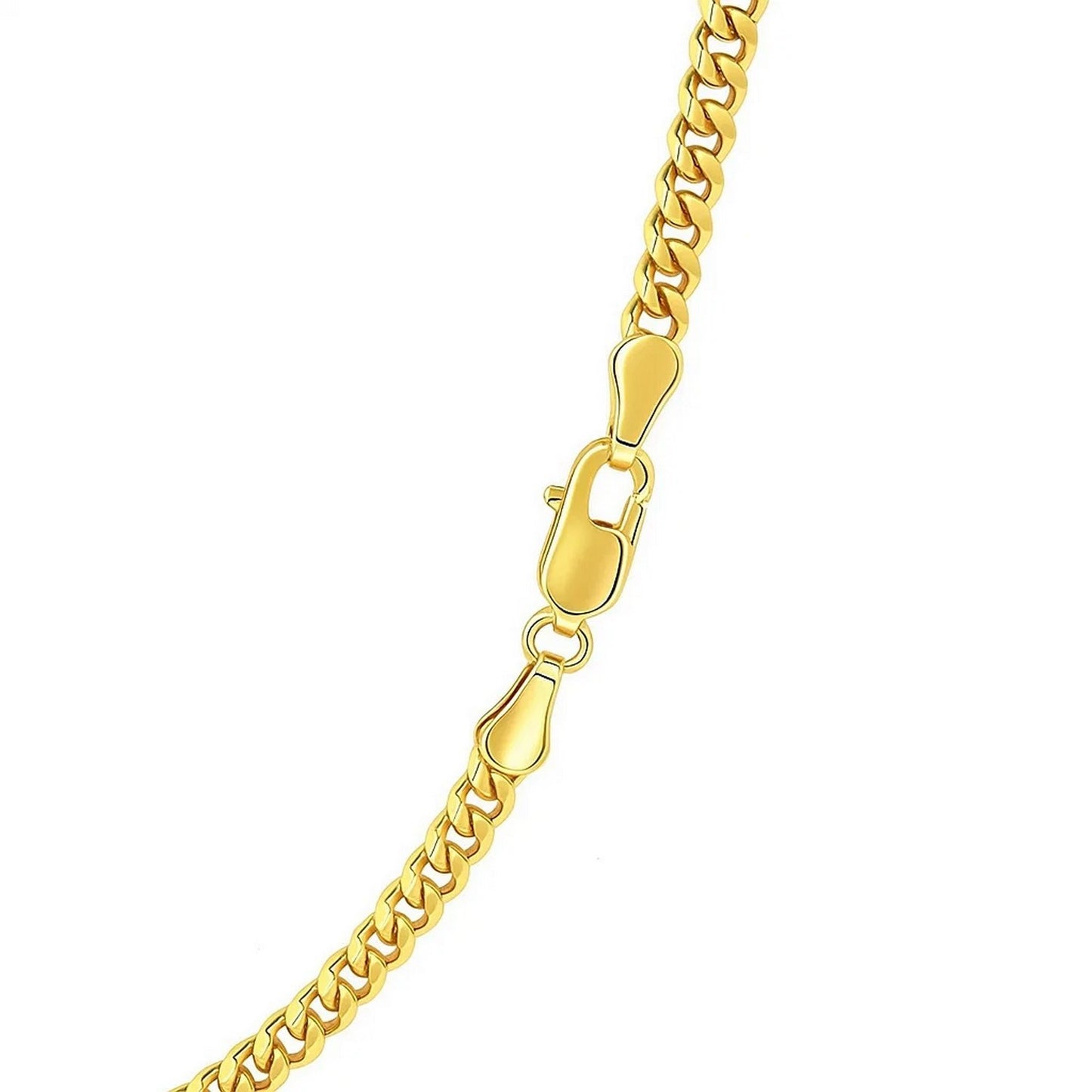 3.60mm 14K Yellow Gold Gourmette Chain
