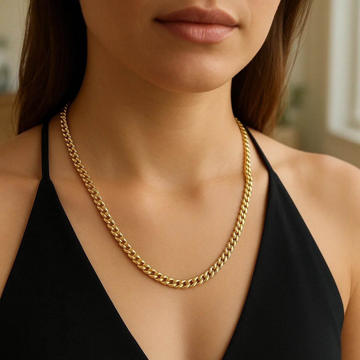 14k Yellow Gold Light Gourmette Chain (4.10 mm)