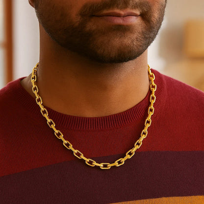 14k Yellow Gold French Cable Link Chain (6.1 mm)