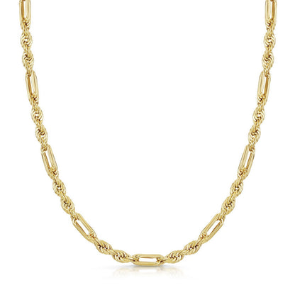 14k Yellow Gold Figa Rope Chain (3.00 mm)