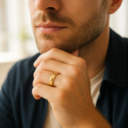 14k Yellow Gold Comfort Fit Wedding Band (6.00 mm)