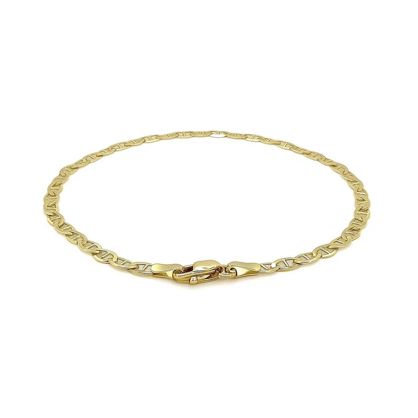 10k Gold Mariner Link Anklet 3.2mm