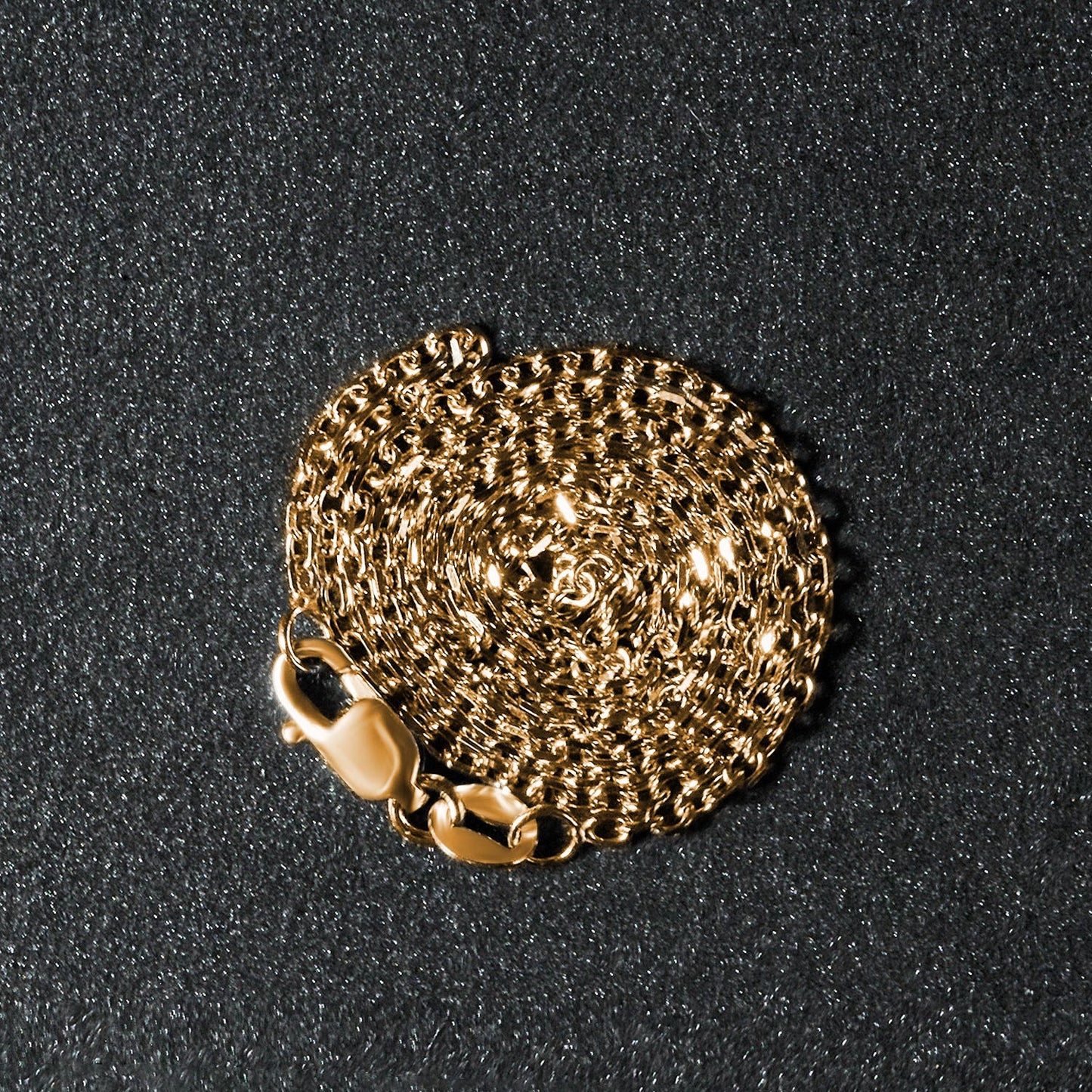 18k Yellow Gold Diamond Cut Cable Link Chain (1.50 mm)