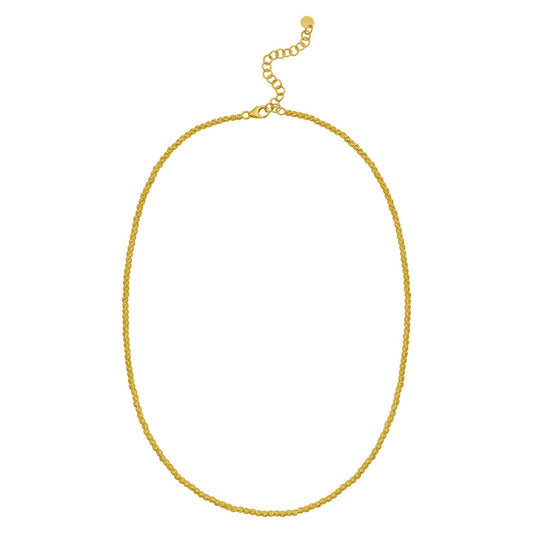 14K Yellow Gold Bead Chain Necklace (2.30 mm)