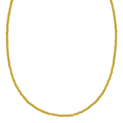 14K Yellow Gold Bead Chain Necklace (2.30 mm)