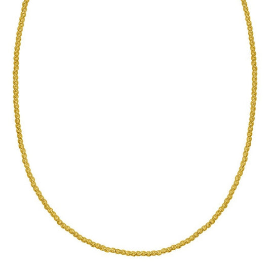 14K Yellow Gold Bead Chain Necklace (2.30 mm)
