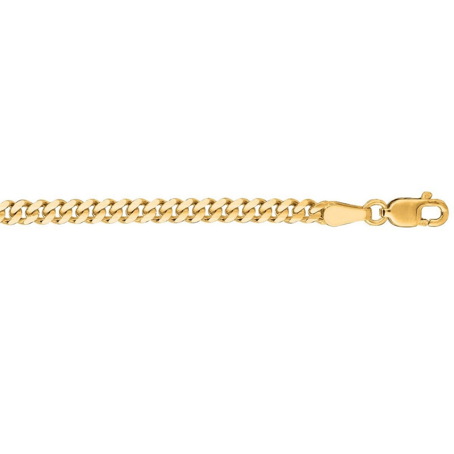 3.30mm 14K Yellow Gold Gourmette Chain