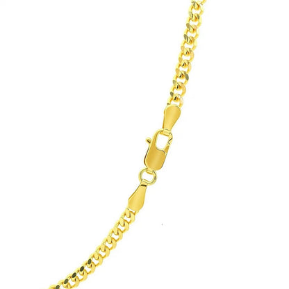 3.30mm 14K Yellow Gold Gourmette Chain