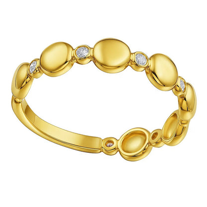 14K Yellow Gold Textured Rope Ring (4.00 mm)