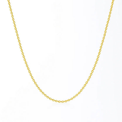 14k Yellow Gold Round Cable Link Chain (2.6 mm)