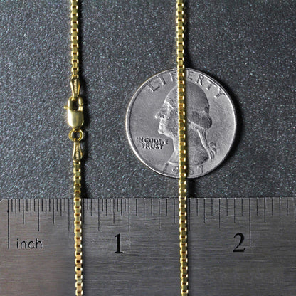 10k Yellow Gold Classic Box Chain (1.40 mm)