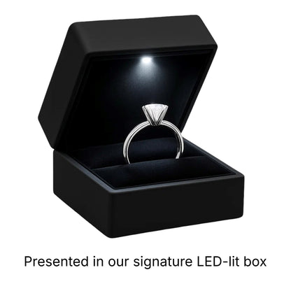 2 Carat Radiant Lab Grown IGI G/VS1 Diamond Solitaire Ring in 10K White Gold