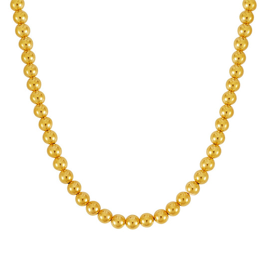 14k Yellow Gold Bead Chain (8mm)