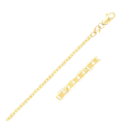 14k Gold Mariner Anklet 1.7mm