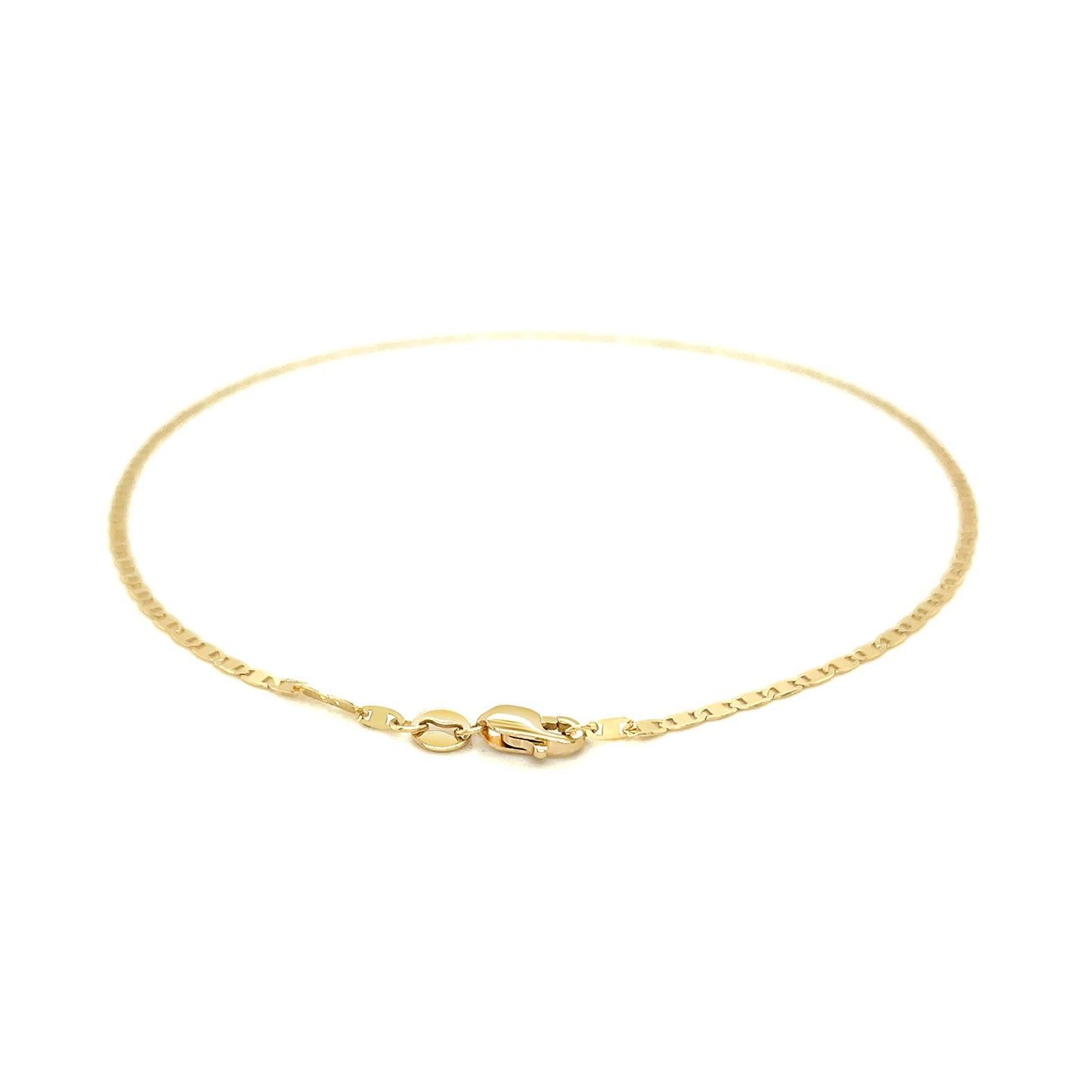 14k Gold Mariner Anklet 1.7mm