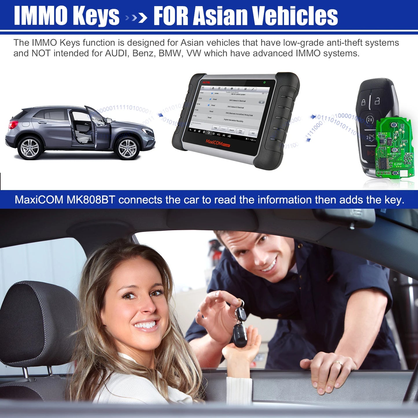 Autel MaxiCOM MK808BT Pro OBD2 Scanner