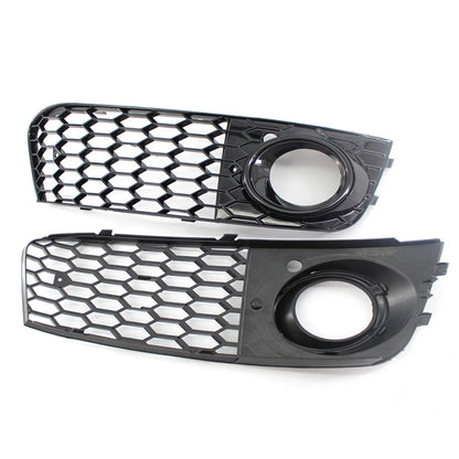 2pcLeft Right Front Bumpe Grill Mesh for Audi A4 B8 08-12