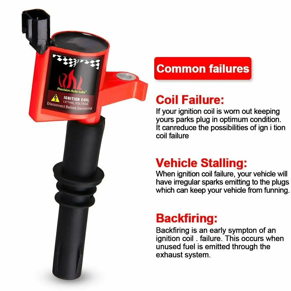 8 pcs Car Ignition Coil DG511 Ignition Coils for Ford 5.4L V8 2004-2008