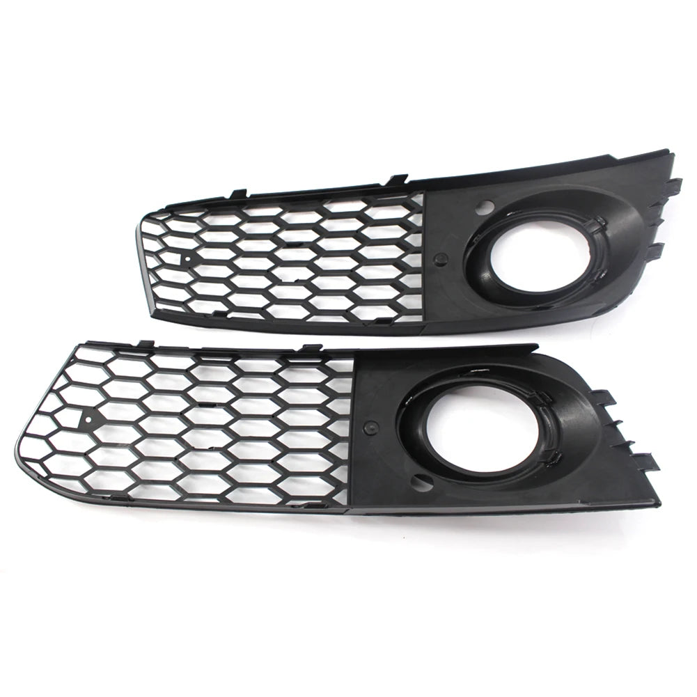 2pcLeft Right Front Bumpe Grill Mesh for Audi A4 B8 08-12